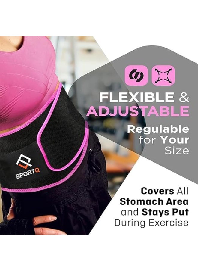 سبورت كيو حزام تخسيس للرجال والنساء من سبورت كيو® مصنوع من النيوبرين عالي الجودة – يساعد على حرق الدهون وزيادة التعرق أثناء التمرين – يمنع تكتل الروائح بعد التمرين البطن والخصر - Image 4