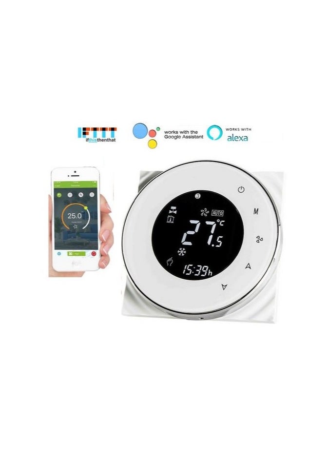 Eazyliv - Tuya WiFi Smart Luxury Design LCD Display Thermostat Temperature Controller For Central Air Conditioner 3 Speed Fan Coil Unit Control for UAE - Image 1