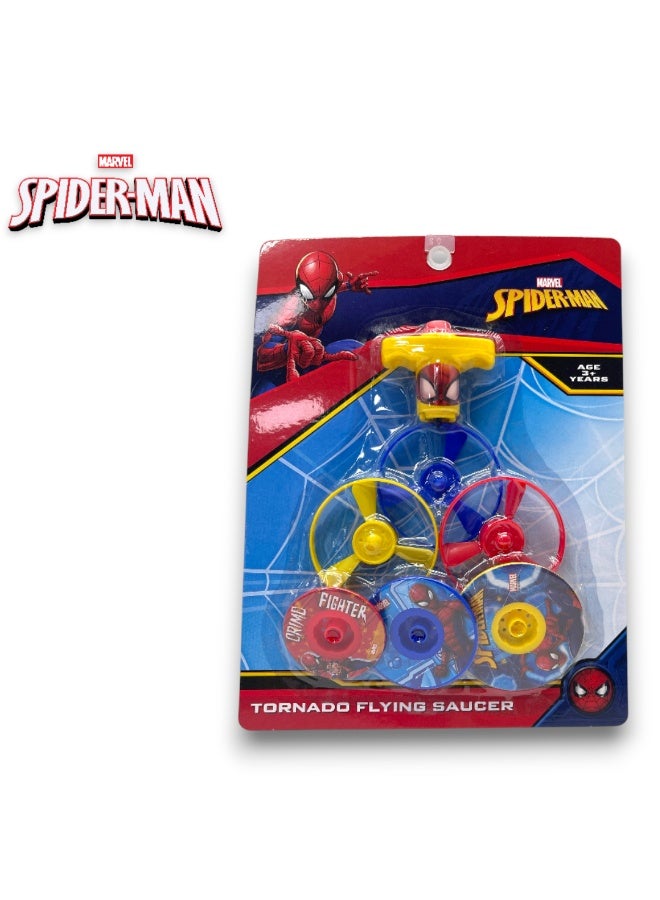 COCOBEE Tritan Bento Lunch Box – 4 Compartments, Leakproof, BPA-Free, 585ml – Orange (3 Years+) + Marvel Spider-Man Tornado Flying Saucer Toy - Image 5