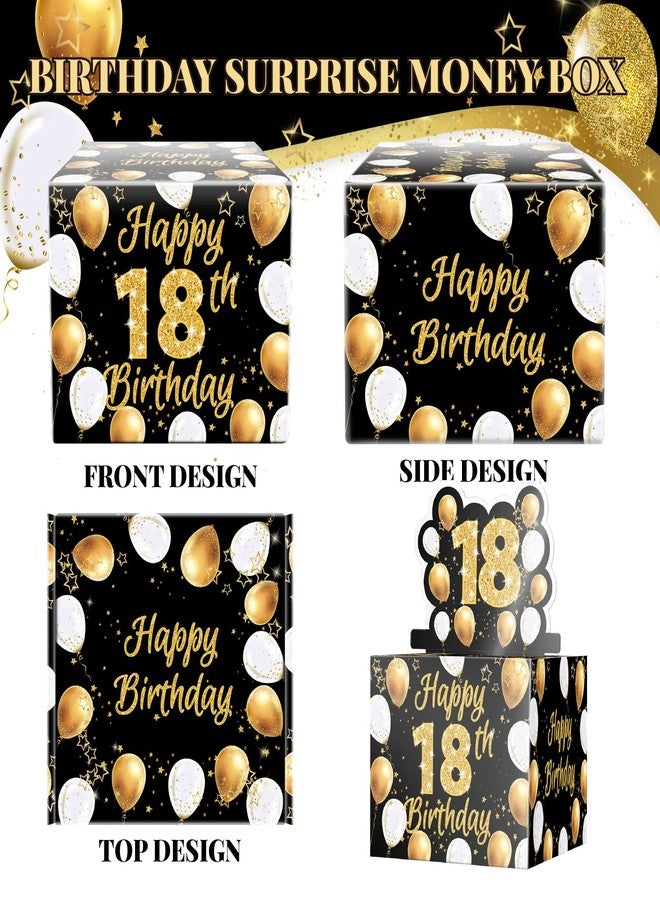 Linelglobal 18th Birthday Cash Gifts, Money Surprise Gift Box with Pull Out Card for Boys Girls - Image 3