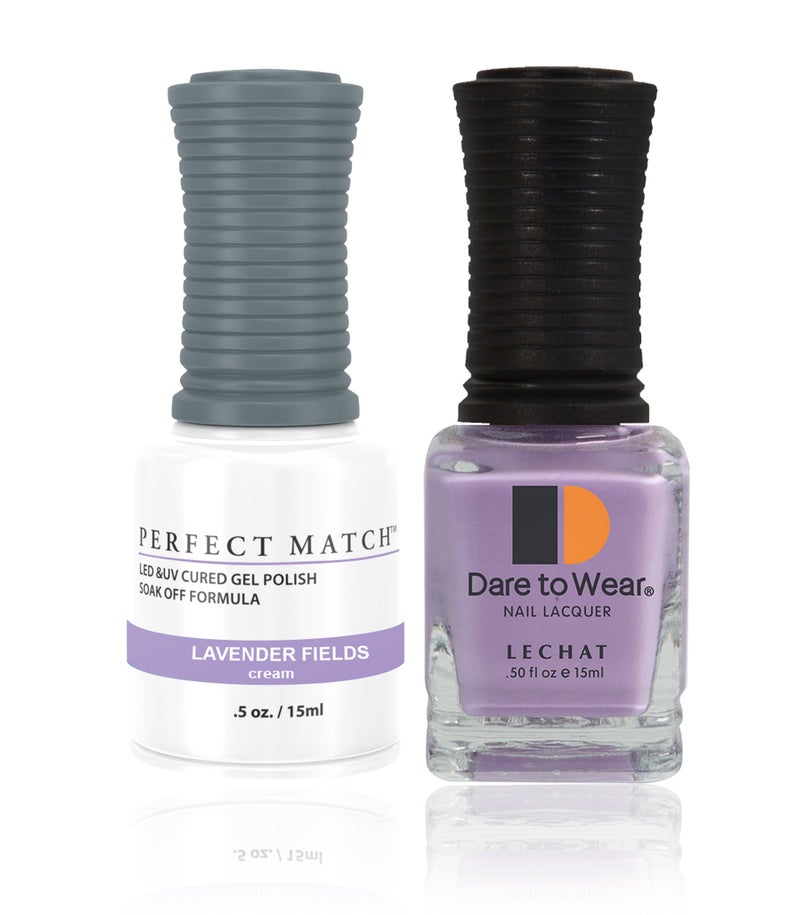 Lechat Perfect Match Gel Nail Polish 15ml Soak Off Long Lasting High Shine UV LED Gel Non Toxic Easy Application Wide Color Range for Manicure and Pedicure Lavender Fields PMS249