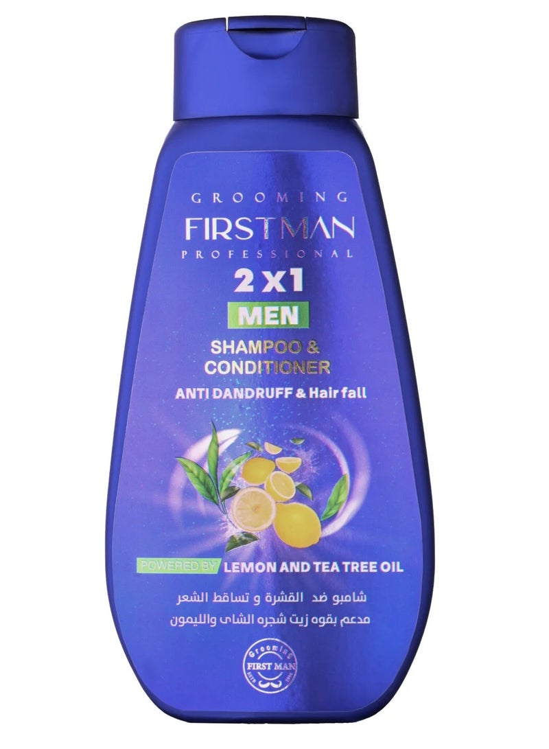 first Shampoo & Conditioner Anti Dandruff & Hair Fall With Actived Lemon And tea Tree Oil  300 ml 