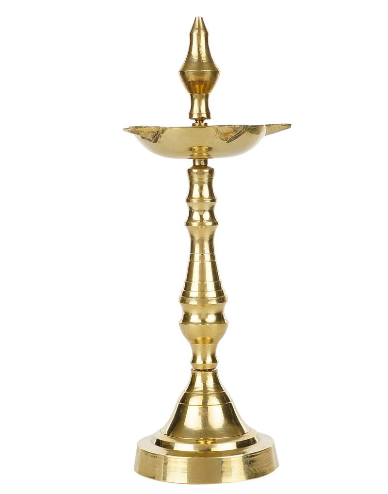 SH Retail Decorative Oxidised Kerala Fancy Samai Oil Diya 14 cm Height Pack of 4 - Image 5