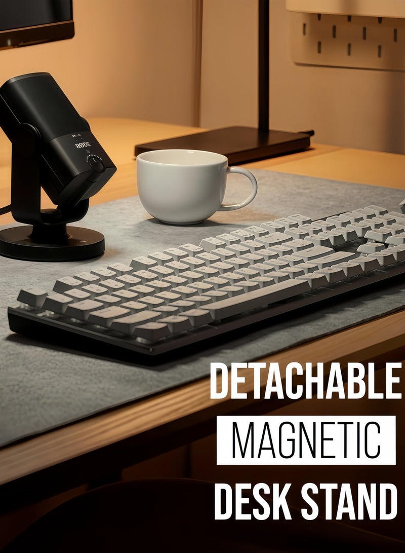 رود RØDE NT-USB ميكروفون USB صغير متعدد الوظائف بجودة الاستوديو، مع برامج مجانية، تستخدم للبودكاست، وتدفق الوسائط، والألعاب، وإنتاج الموسيقى، وتسجيل الآلات الصوتية والموسيقية، (أسود) - Image 4