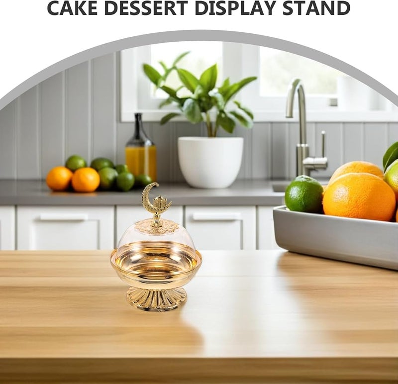 DOITOOL Eid Serving Tray with Lid, Middle East Fruit Plate, Reusable Snack Plate for Dates, Nuts and Sweets, Dust-Proof Ramadan Dessert Tray for Festive Occasions - Image 5