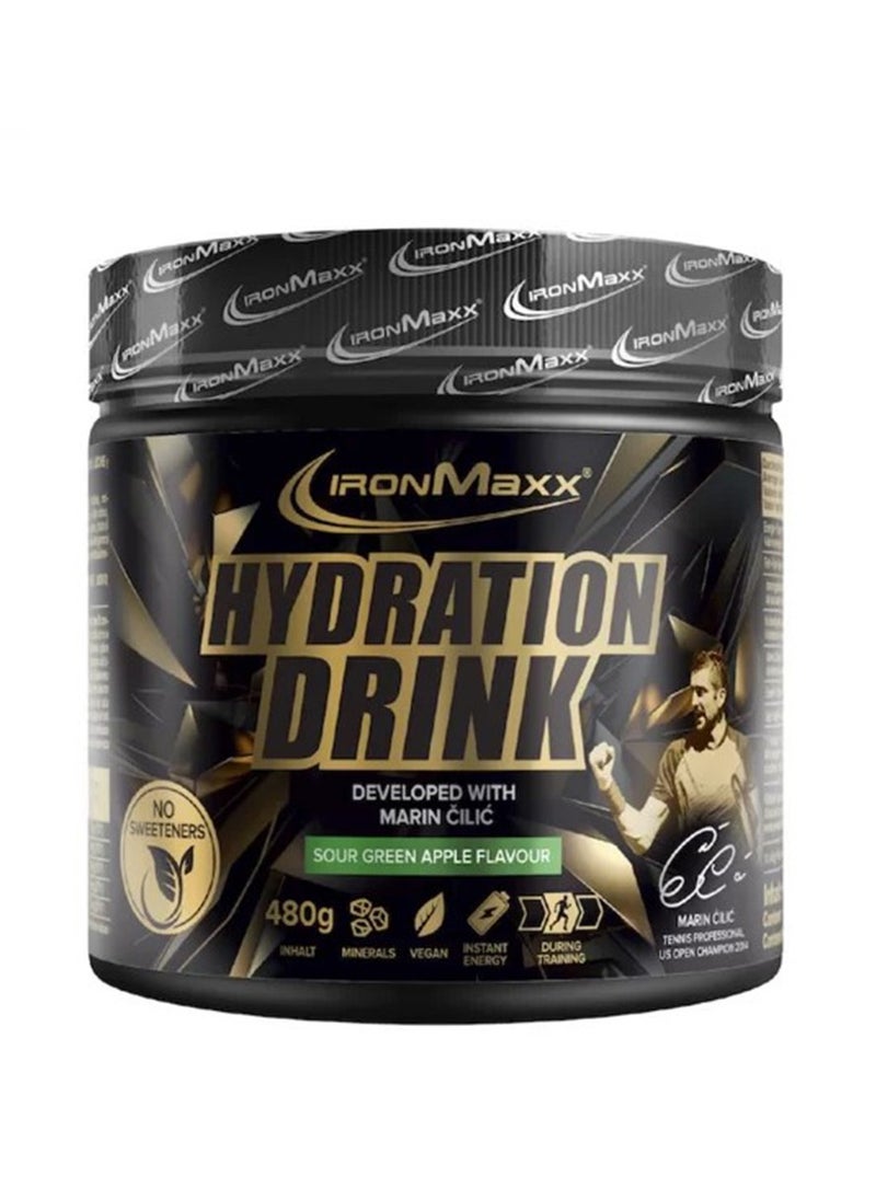 أيرون ماكس IronMaxx، مشروب مرطب، تفاح أخضر حامض، 480 جرام  - Image 1