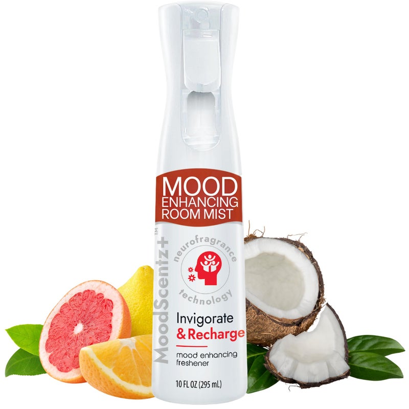 Wizard MoodScentzâ„¢ (Invigorate & Recharge) Patented Science-Backed Mood-Enhancing Room Mist, Non-Aerosol Continuous Fine-Mist Spray with Neuro-Fragrance Technology â€“ 10 Fl Oz - Image 1