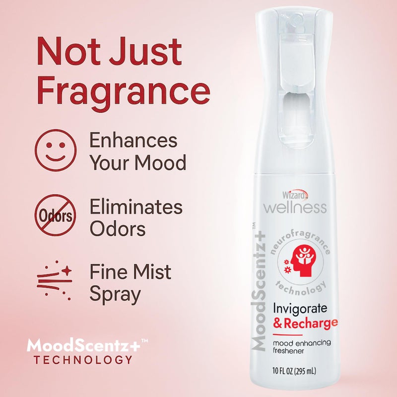 Wizard MoodScentzâ„¢ (Invigorate & Recharge) Patented Science-Backed Mood-Enhancing Room Mist, Non-Aerosol Continuous Fine-Mist Spray with Neuro-Fragrance Technology â€“ 10 Fl Oz - Image 5
