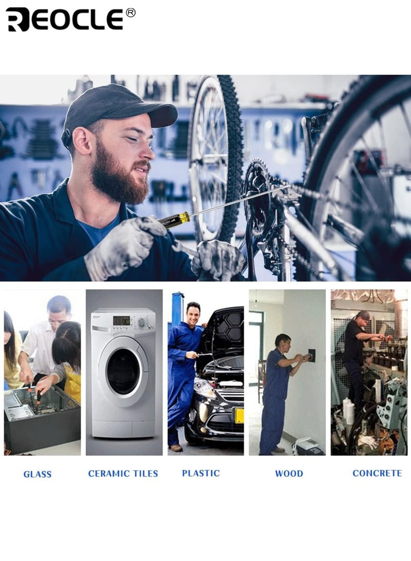 REOCLE 2PCS Magnetic Screwdriver with  High Strength CRV Steel Construction Precision Hand Tool for Home Repair Electronics Maintenance DIY Projects and Professional Use - Image 5