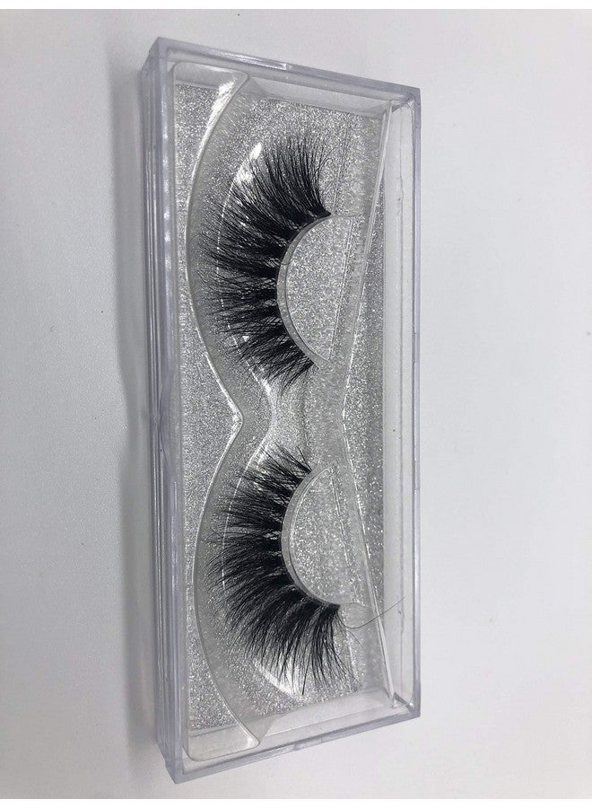 Alluring 3D Mink Lashes Reusable Strip 100% Siberian Mink Fur False Eyelashes Handmade Natural Style Cruelty Free F36 - Image 1
