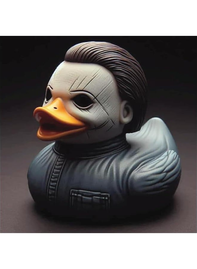 Classic Horror Movie Character Duck,3D  Horror Movie Ducks,Handmade Horror Figures  Duck,for Spooky  Home Desk Car Ornaments Car Décor Accessories (H) - Image 3
