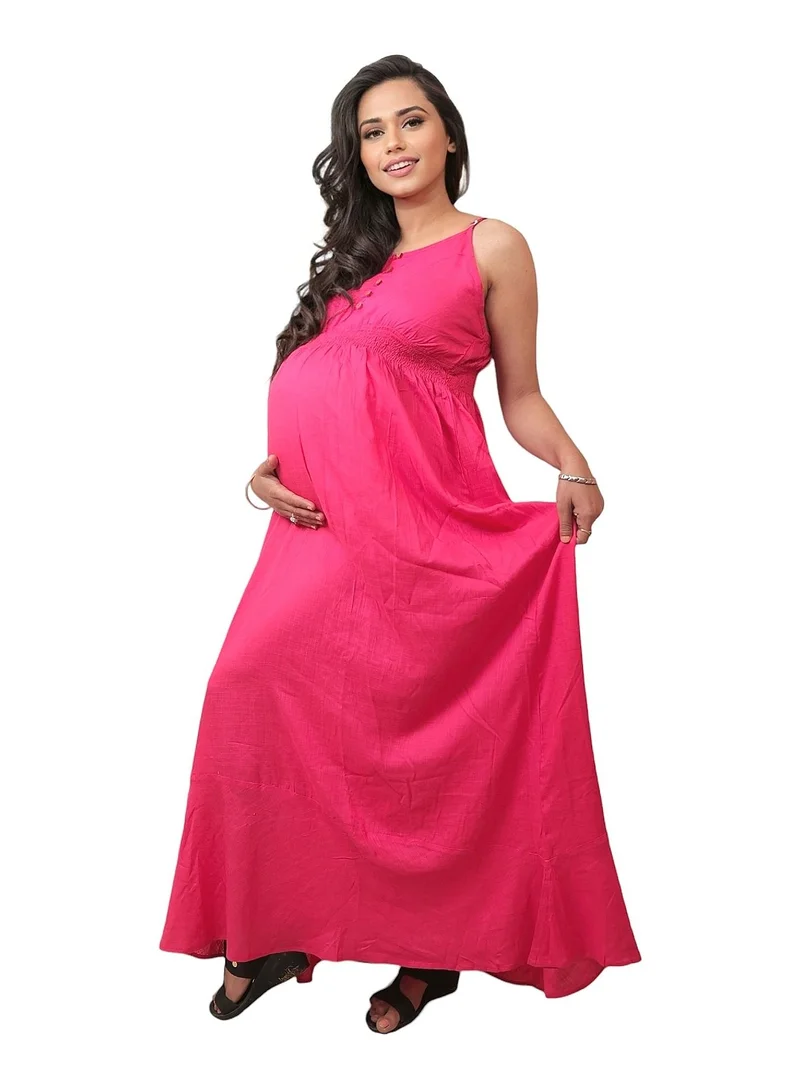 TUMMY Maternity gown  with Adjustable Speghitt Strape