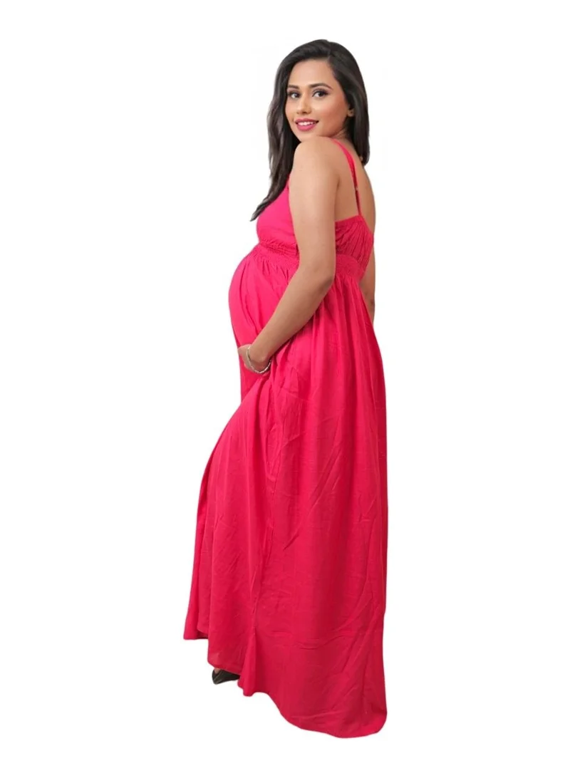 TUMMY Maternity gown  with Adjustable Speghitt Strape
