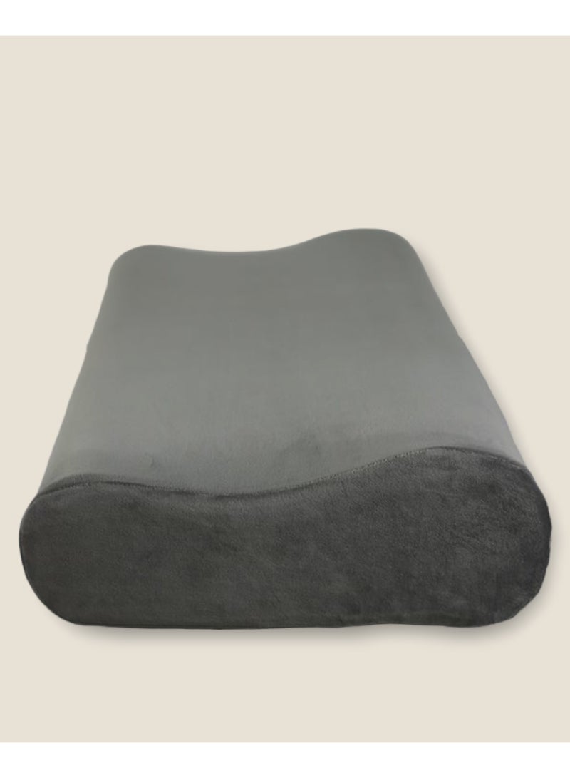 Max Comfort Memory foam medical pillow, comfortable pillow for sleeping, 60*65*13, gray  - Image 2
