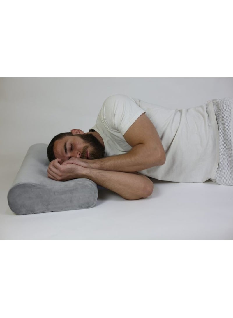 Max Comfort Memory foam medical pillow, comfortable pillow for sleeping, 60*65*13, gray  - Image 5