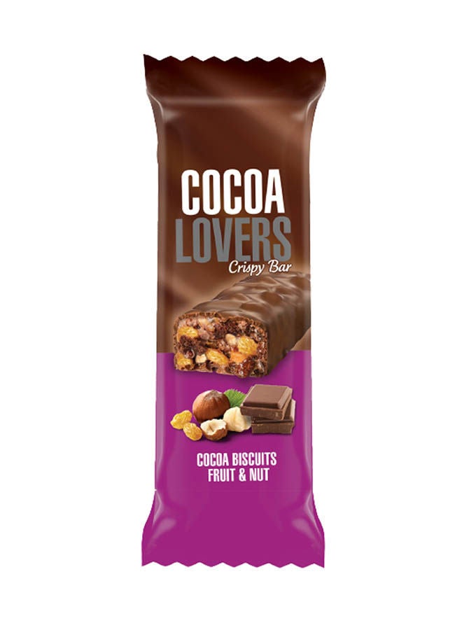 Cocoa lovers Crispy Bar Fruits & Nuts  pack of 12 - Image 1