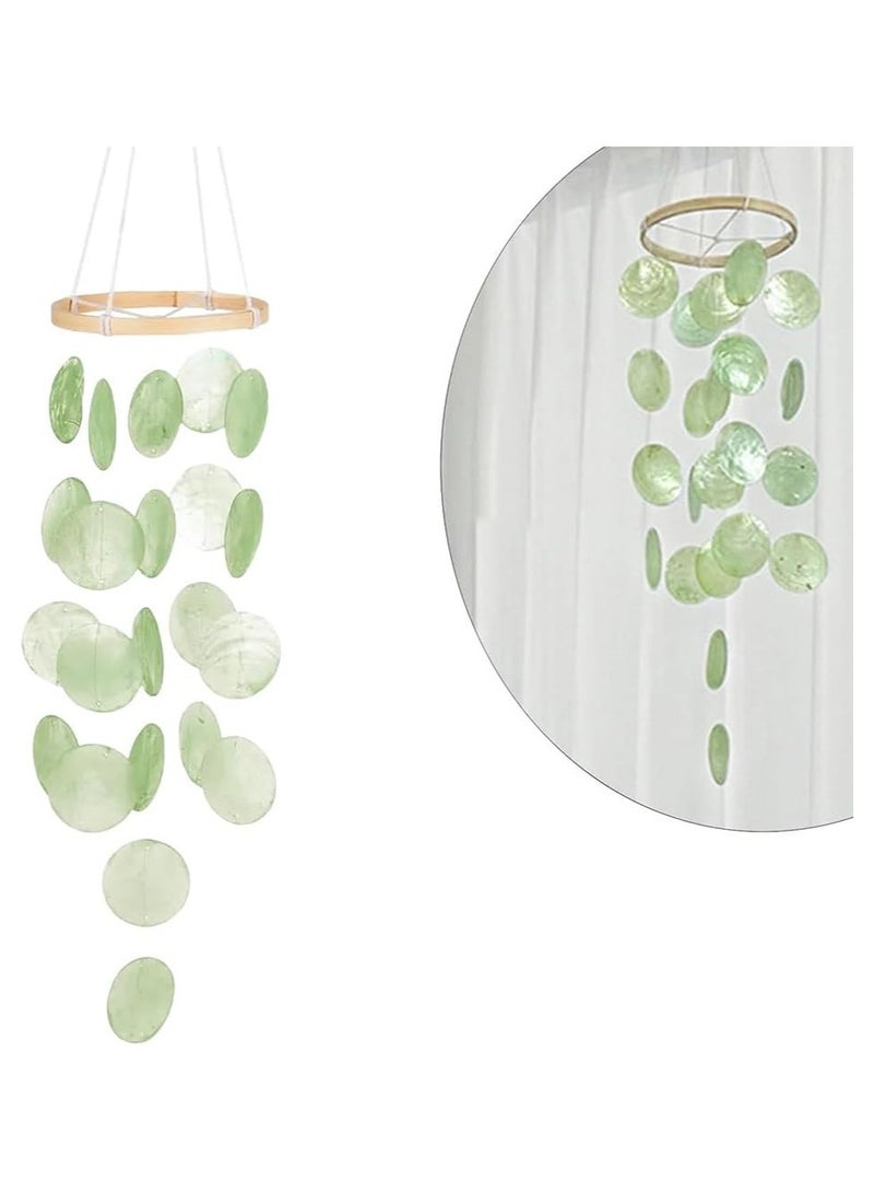 NANAO Shell Wind Chimes, Boho Decoration Dream Catcher, Ocean Theme Wind Chimes, Sunroom Hanging Ornaments,Creativity Garden Hanging Decoration, for Patio, Lawn, Yard - Image 1