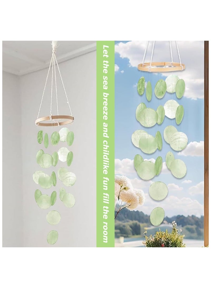 NANAO Shell Wind Chimes, Boho Decoration Dream Catcher, Ocean Theme Wind Chimes, Sunroom Hanging Ornaments,Creativity Garden Hanging Decoration, for Patio, Lawn, Yard - Image 4
