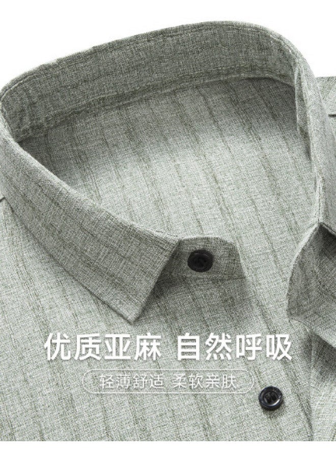 Fapai Long Sleeve Shirt Men's Business Casual Striped Shirt Slim Fit Turn-down Collar Shirt Men - Image 1