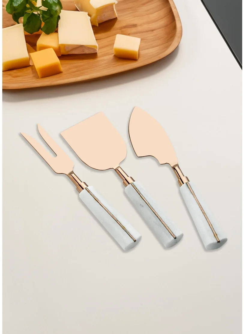 The Mia Marble Cheese Service Set 3 Pieces