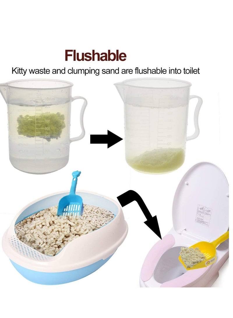 4 حزمة من فضلات القطط ، قابلة للتحلل رائحة لينة التوفو الطبيعية ماصة فضلات القطط ( الأصلي 4 حزمة ، 24L ) - Image 4