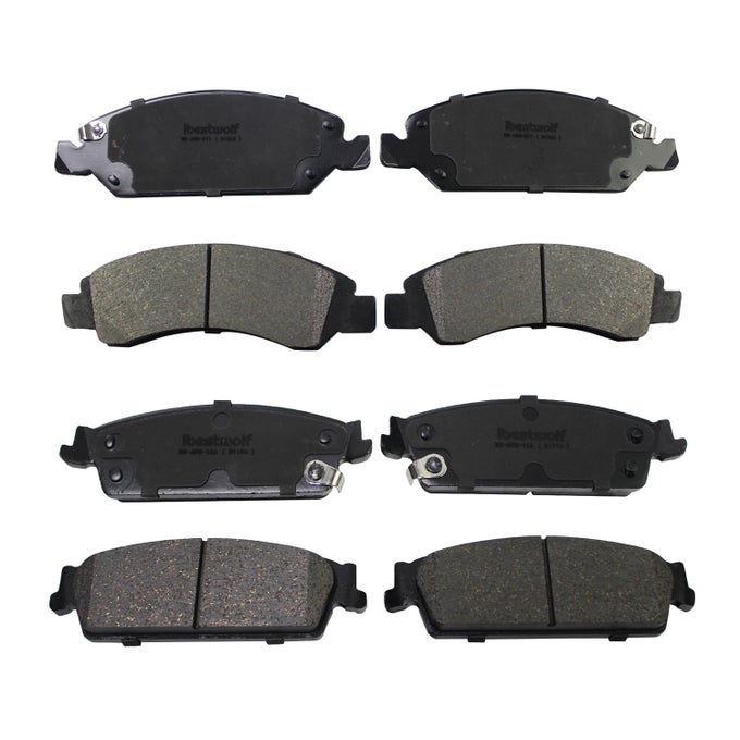 Front And Rear Ceramic Brake Pads Replacement For 20082013 2014 Chevy Avalanche Silverado 1500 Suburban 1500 Tahoe Gmc Sierra 1500 Yukon Xl 1500 Cadillac Escalade Esv Ext P1363 P1194