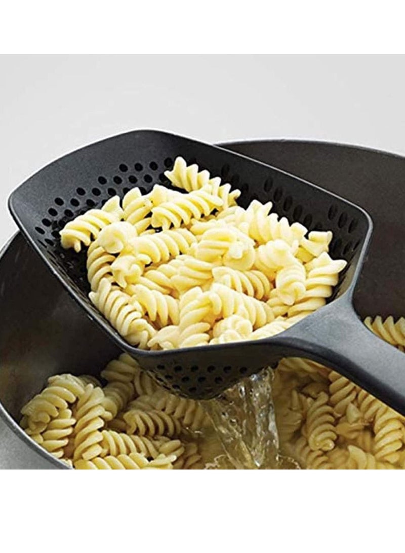 SYOSI Kitchen Strainer Scoop Skimmer Spoon with Long Handle for Water Leaking Cooking Baking Supplies Drain Shovel Strainers Shovels Ice - Image 3