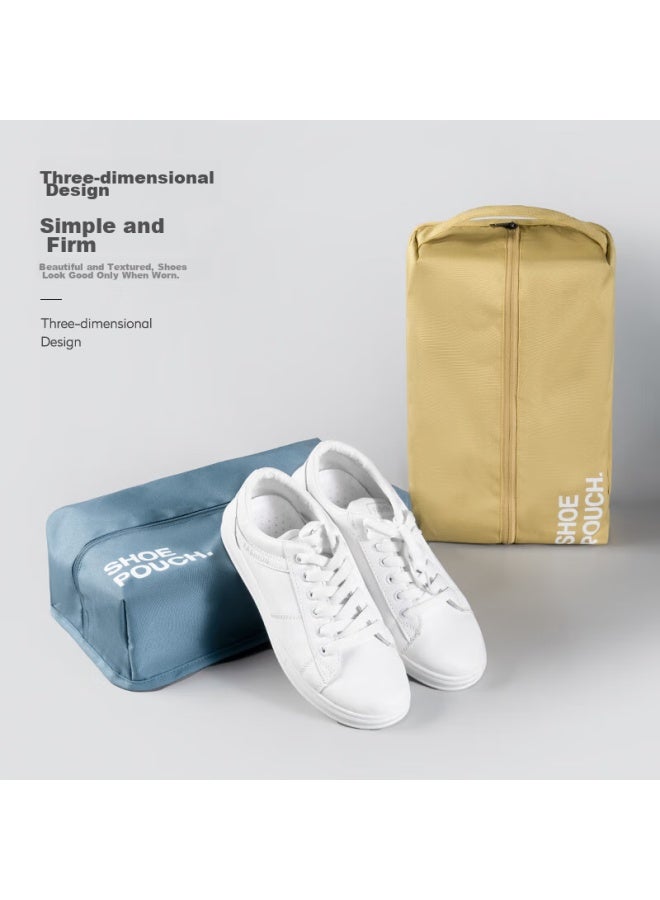 Pack All Shoe Storage Bag Travel Shoe Storage Bag Sports Fitness Stereoscopic Dustproof Shoe Bag Gray - Image 3