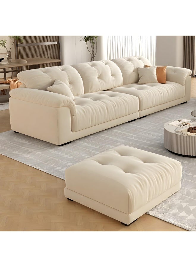 Comfynest Comfynest Contemporary Tufted Sofa In Off White  - Image 3
