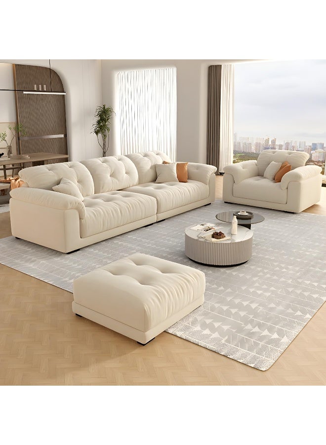 Comfynest Comfynest Contemporary Tufted Sofa In Off White  - Image 2