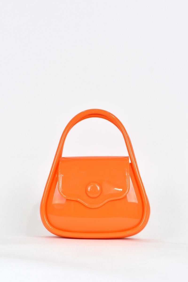Elatae Women's Shoulder Strap Silicone Crossbody Bag Orange 26660  - Image 1