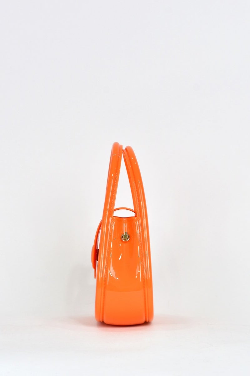 Elatae Women's Shoulder Strap Silicone Crossbody Bag Orange 26660  - Image 4