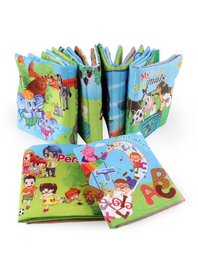 Export Infant Cloth Book Early Education Cognitive Toys Forest Animals English Abc Palm Book Baby Cloth Book - Image 4