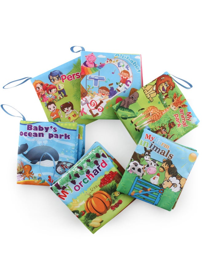 Export Infant Cloth Book Early Education Cognitive Toys Forest Animals English Abc Palm Book Baby Cloth Book - Image 2