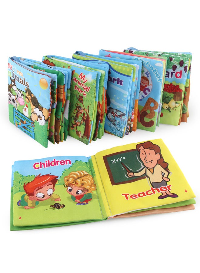 Export Infant Cloth Book Early Education Cognitive Toys Forest Animals English Abc Palm Book Baby Cloth Book - Image 5