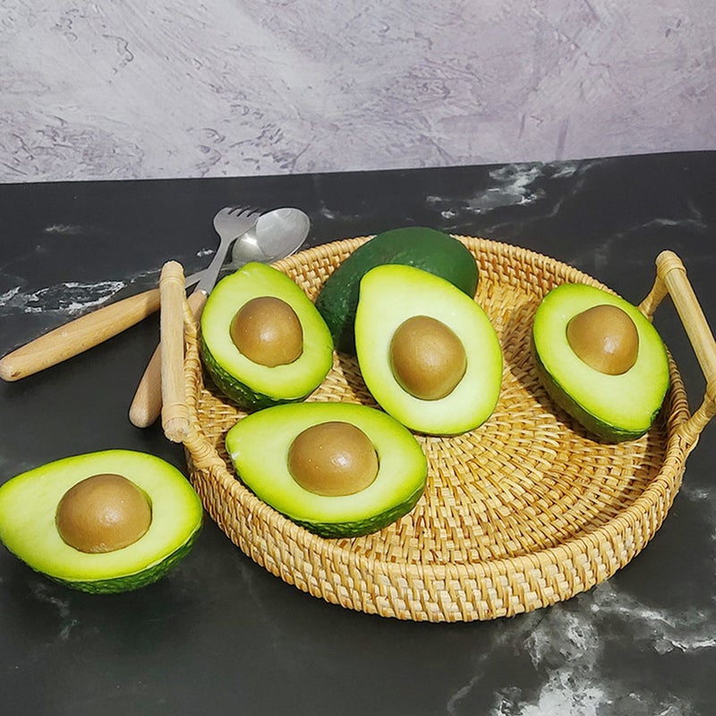 🏠 أفوكادو صناعي خفيف للزينة المنزلية وتصوير المطبخ - Image 3