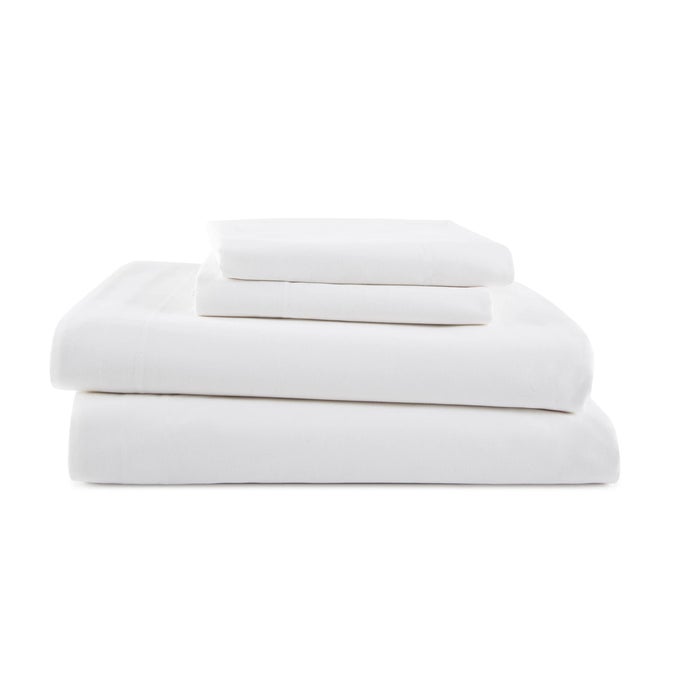 Martex 4 PIECE KING SIZE BED SHEETS SET KING SIZE BED SHEETS LIGHT WEIGHT SOFT BREATHABLE SHEETS BRUSHED COTTON RICH BLEND SECUREFIT WRINKLE RESISTANT DURABLE EASY CARE BED SHEETS IVORY