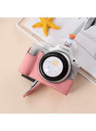 Canon EOSR50 Camera Bag R50 R7 R8 R10 Leather Case Base Removable Battery Camera Case Protective Cover-Color:R50 [Buffalo PVC] Pink - pzsku/Z97E1EE01A0371D395570Z/45/1746218272/4495a97f-335c-46cb-906c-01aa3ea2ca22