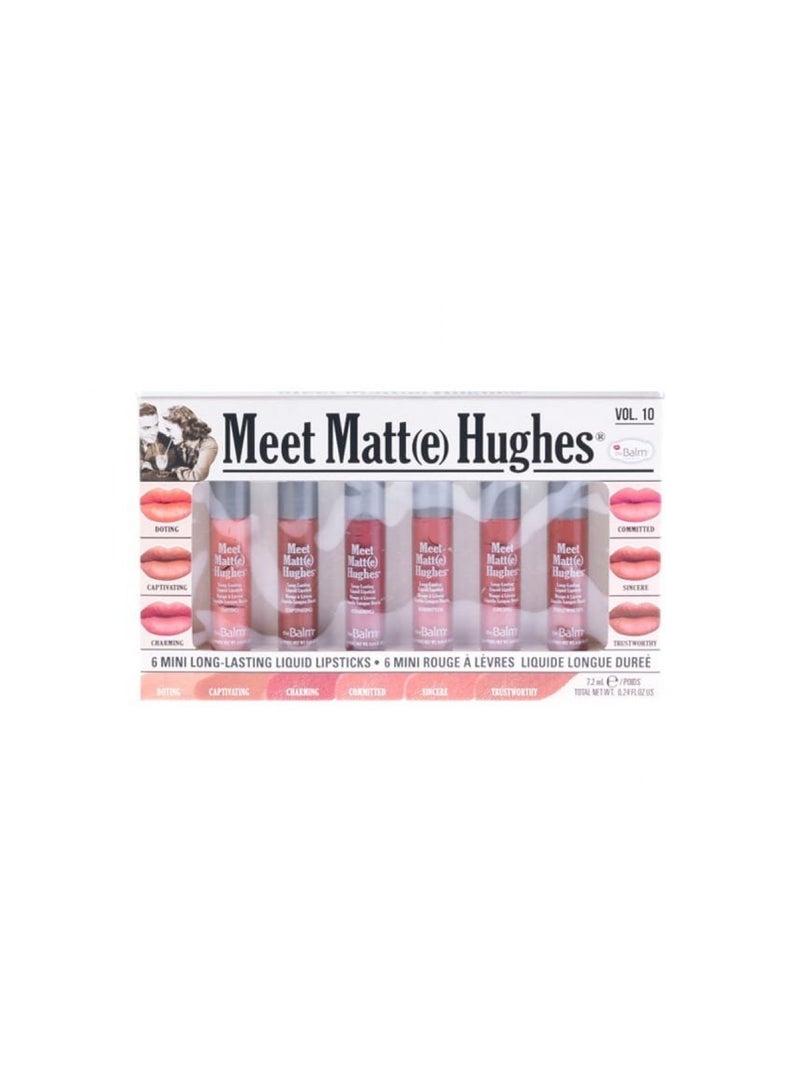 Matte Set of 6 Mini Long-Lasting Liquid Lipsticks Multicolour Vol.10 - Image 2