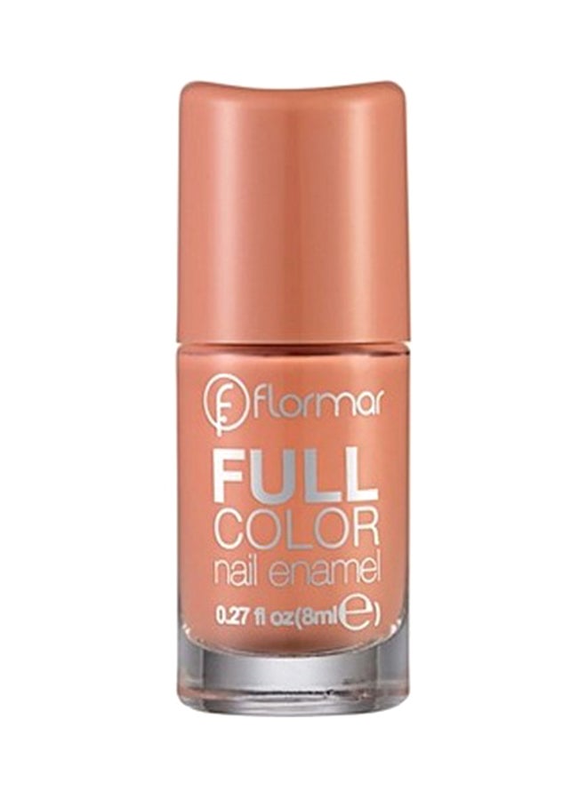 flormar Long Lasting Glossy Nail Polish 45 Peach Sparkler - Image 1