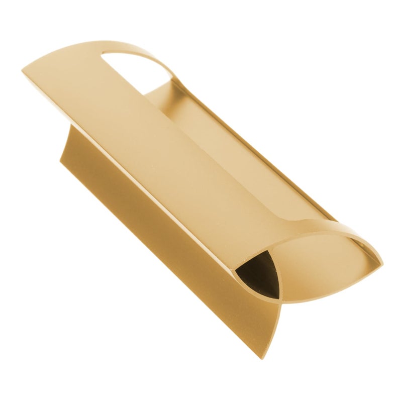 Aluminum Alloy Business Card Holder Display Stand Sleek Metal Desk Organizer - Image 2