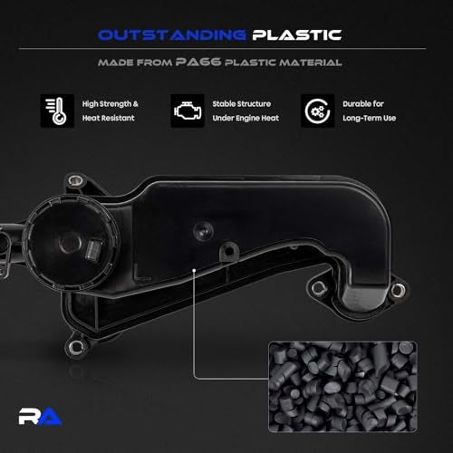 RHAOCZIYAUTO Air Oil Separator Assembly Fit for Ford F250 F350 Super Duty 2023-2024 OR 2011+ 6.7L Powerstroke Diesel - PCV CCV Vent Valve Engine Crankcase - Replace PC3Z-6A785-A, PC3Z6A785A - Image 3
