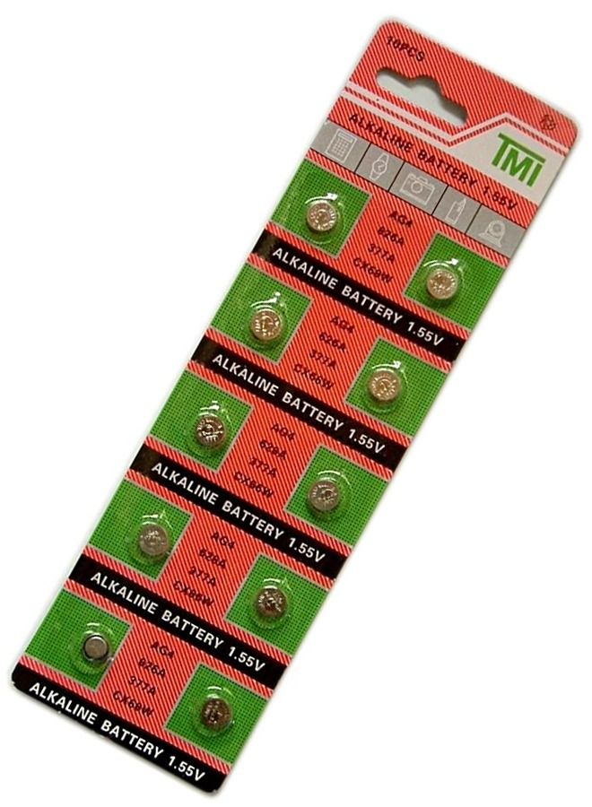 تي ام اي بطارية 1.5 فولت 10  قطع من تي ام آي  AG4 626A 377A CX66W - Image 2