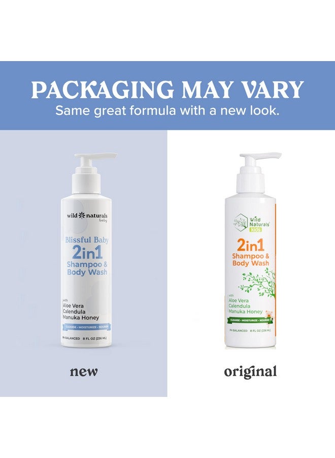 Wild Naturals Baby Shampoo And Body Wash - Hypoallergenic Kids Shampoo And Organic Baby Wash - Gentle And Moisturizing Baby Soap And Shampoo - Natural Kids Body Wash For Sensitive Skin  - Image 2