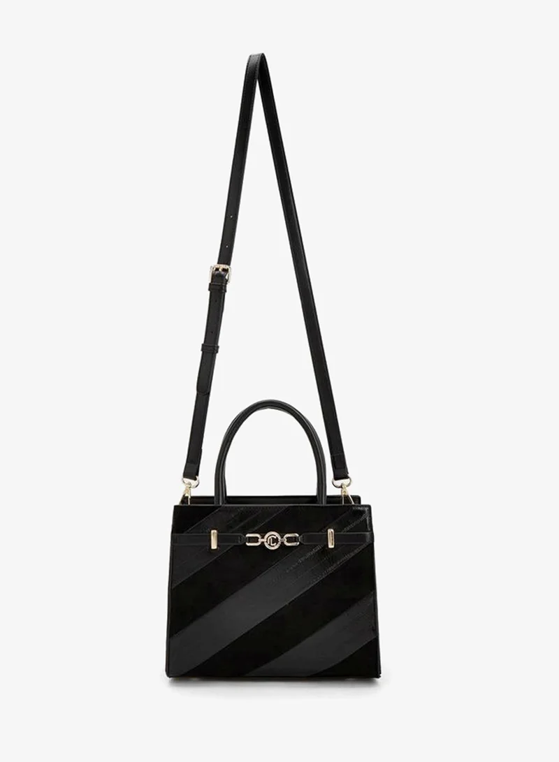 Le Confort Panelled Tote Bag With Detachable Strap