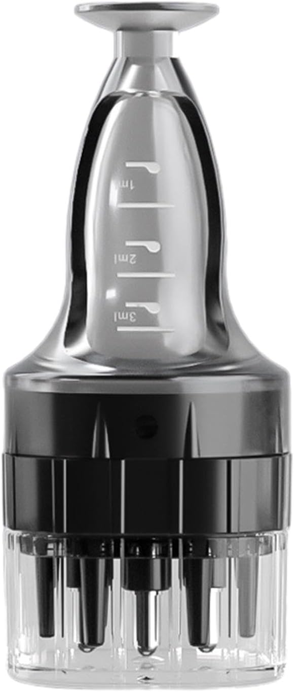 SYCOOVEN SYCOOVEN Scalp Applicator Comb for Hair Scalp Treatment Hair Oil Root Comb Massager for Hair Growth Essential Oil Bottle Black - Image 1
