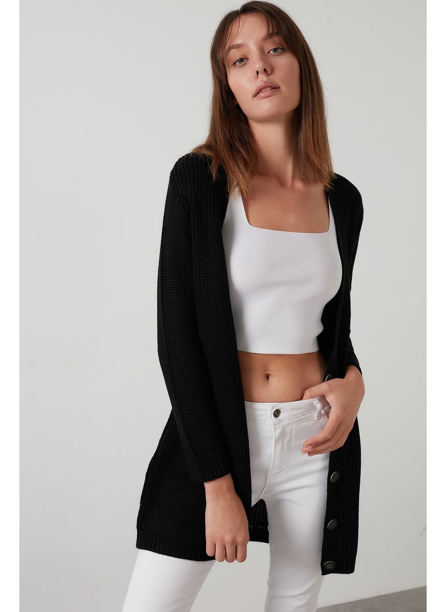 Lela 100% Soft Acrylic Knitwear Knitted Long Cardigan Women CARDIGAN 4615044  - Image 1
