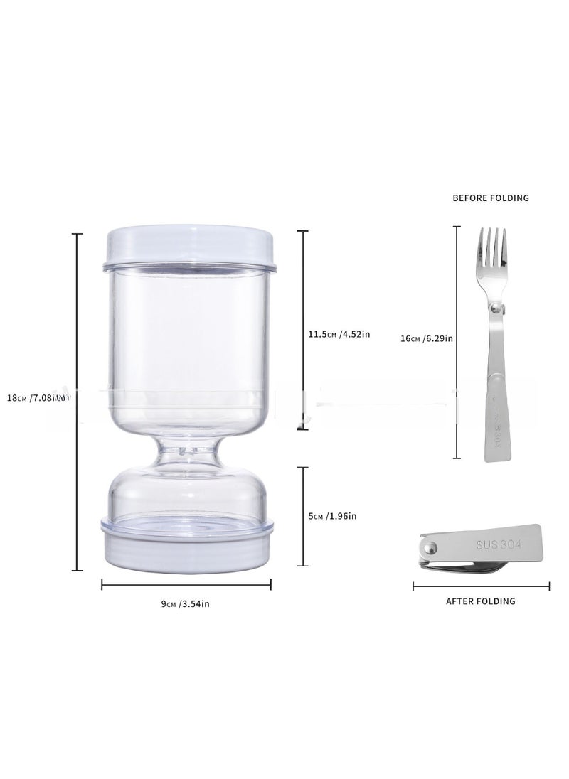 Generic - Wet And Dry Separation Pickle Jar With Fork Kitchen Wet And Dry Separation Pickle Jar With Fork Kitchen Food Sealing And Fresh-Keeping Storage Jar Food Sealing And Fresh-Keeping Storage Jar - Image 1