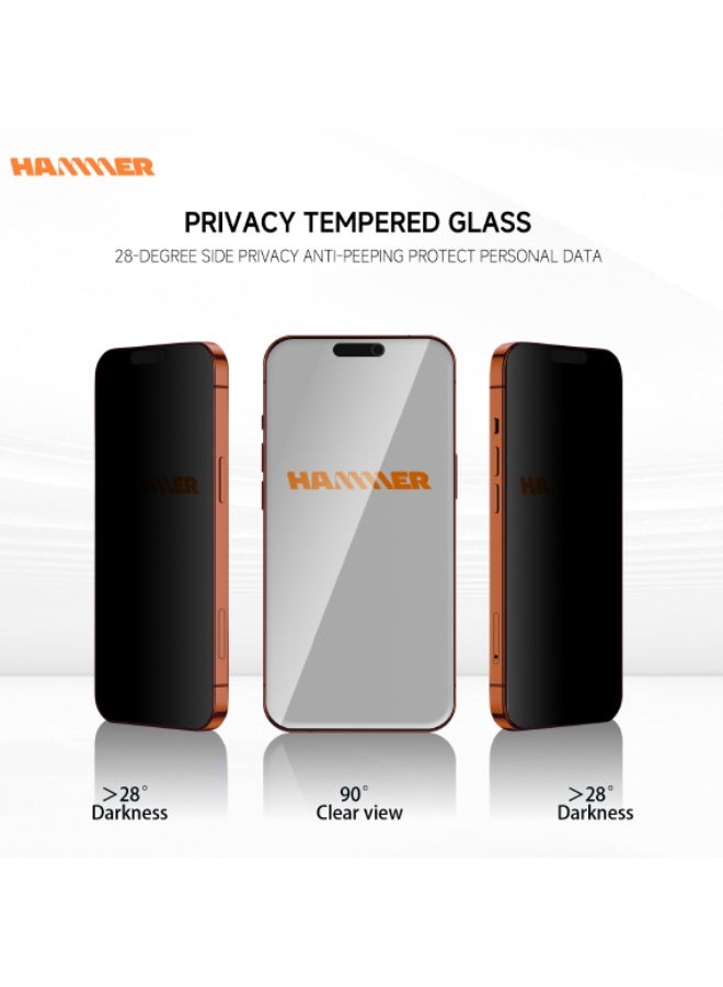 Hammer Complete Hammer Package for iPhone 17 comes with 2 transparent front protectors, a cover, and a slim crystal case that is anti-yellowing, drop-resistant, and has full lens protection and is scratch-resistant. - Image 2
