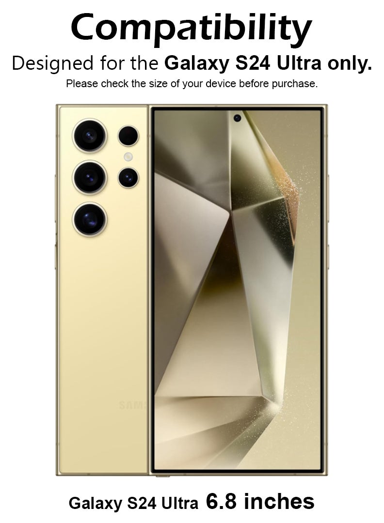 MUDISO Privacy Screen Protector For Samsung Galaxy S24 Ultra 9H Hardness Anit Spy Tempered Glass Film [100% Privacy Protection], Bubble Free Easy Installation, Full Coverage And Anti Scratch - Image 2